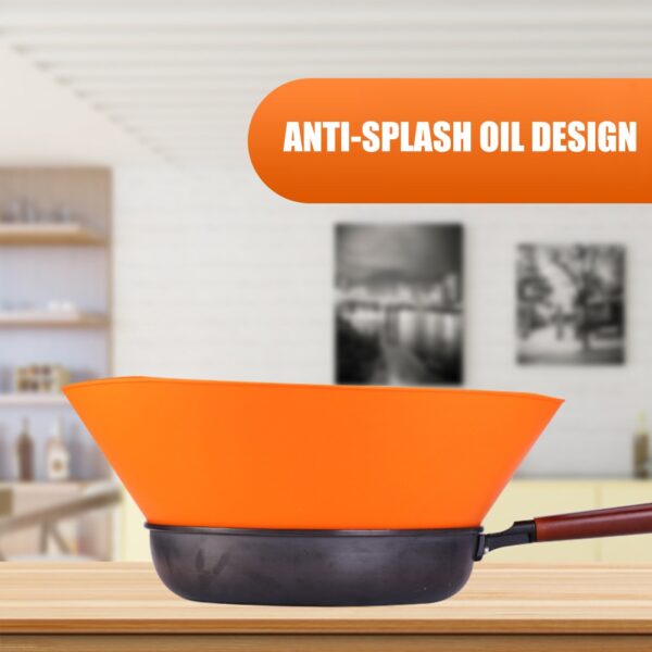 Kitchen Foldable Pan Partition Baffle Kitchen Frying Pan Oil Splash Proof Silicone Splash Proof Kitchen Accessories 1