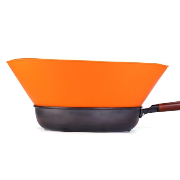 Kitchen Foldable Pan Partition Baffle Kitchen Frying Pan Oil Splash Proof Silicone Splash Proof Kitchen