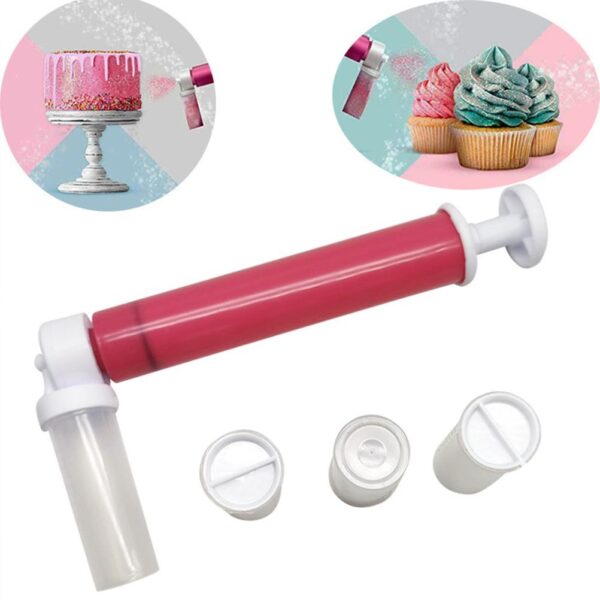 Manual Airbrush For Cake Decorating Coloring Baking Decoration Tools Cake Pastry Dusting Spray Tube Color Duster