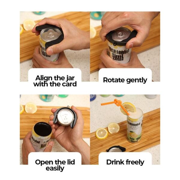 Mintiml Go Drink Can Opener Lid Remover Universal Topless Can Opener Beer Top Remover Party Outdoor 2
