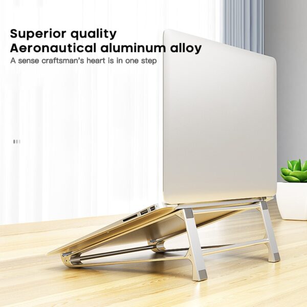 NEW 11 17 Inch Simple Laptop Cooling Base Aluminium Foldable Notebook Support For MacBook Air Pro