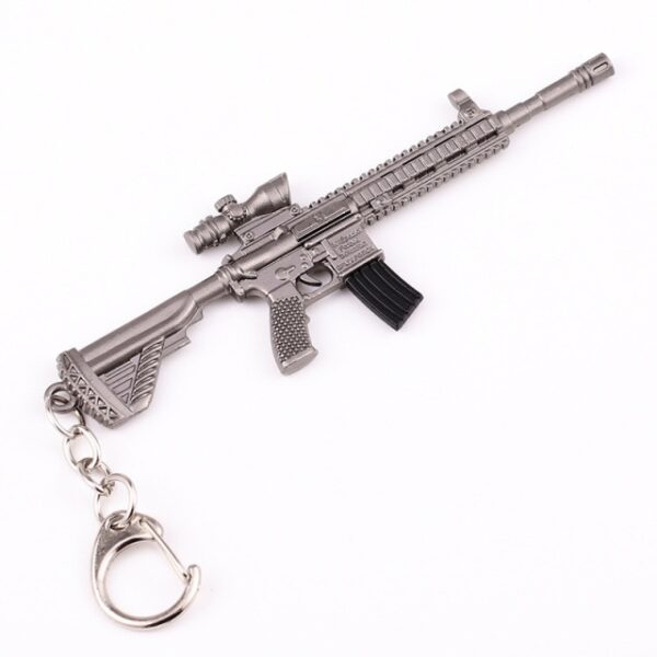 PUBG Keychain Gaming Peripherals Model Toys Mini Zinc Alloy Chicken Dinner AWM M416 Scar L Pendant 1.jpg 640x640 1