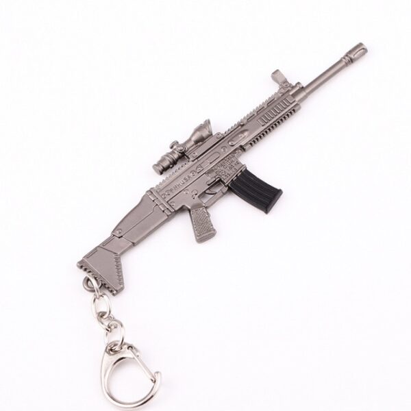 PUBG Keychain Gaming Peripherals Model Toys Mini Zinc Alloy Chicken Dinner AWM M416 Scar L Pendant 3.jpg 640x640 3