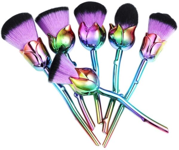 Awọn fẹlẹ Apẹrẹ Atike fẹlẹ Ṣeto Foundation Powder Blush Concealer Contour Brushes