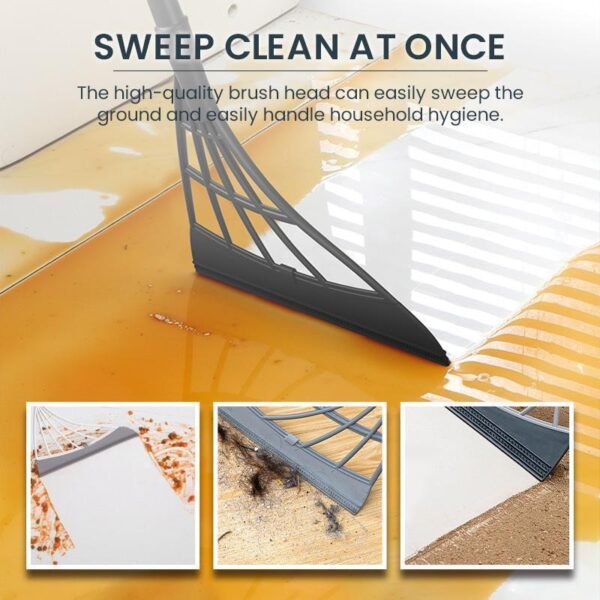 Rubber Broom Hand Push Sweeper Magic Broom Floor Wiper Squeegee for Floor Cleaning Floor Squeegee Sweeping 1