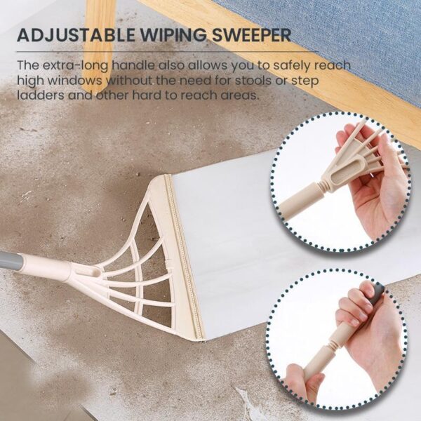 Rubber Broom Hand Push Sweeper Magic Broom Floor Wiper Squeegee for Floor Cleaning Floor Squeegee Sweeping 2