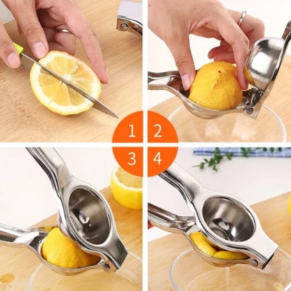 Stainless Steel Citrus Fruits Squeezer Orange Hand Manual Juicer Kitchen Tools Lemon Juicer Orange Queezer Juice 2