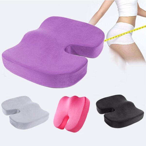 Travel Coccyx Seat Cushion Memory Foam U Shaped Pillow For Chair Cushion Pad Car Office Hip