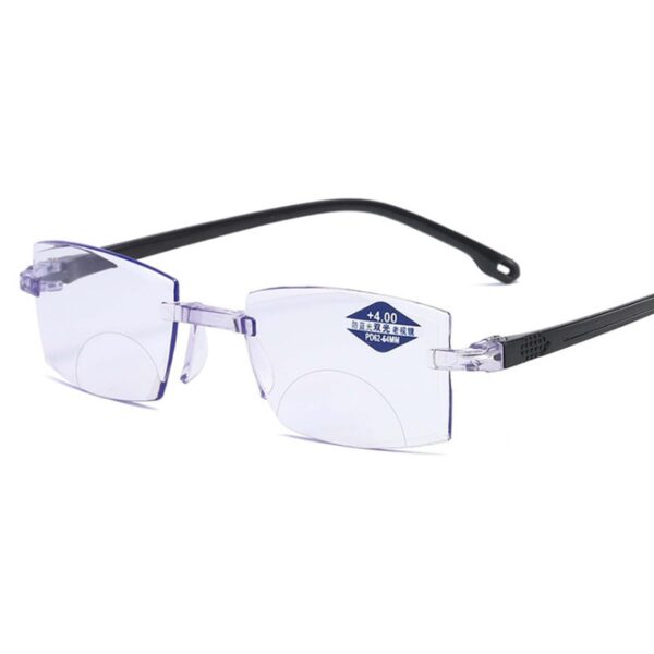 Ultrakönnyű perem nélküli olvasószemüveg kék fénysugárzásgátló számítógép Presbyopia olvasók szemüvegolvasó szemüveg 3