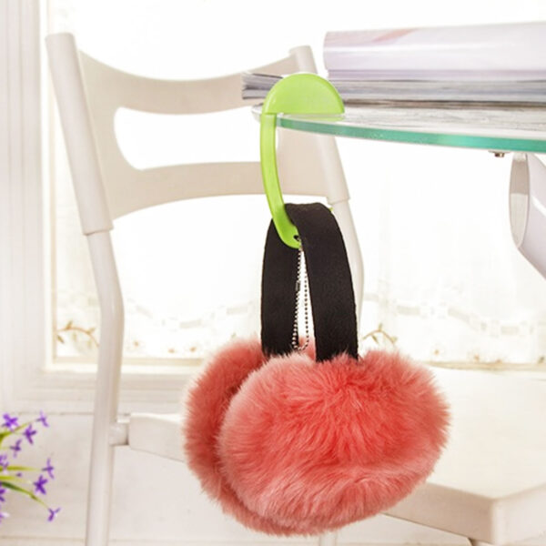 Wall Hanger Holder Handbag Hanger Decoration Travel Portable Plastic Bag Hook For Hanging Decorative Table Purse 5