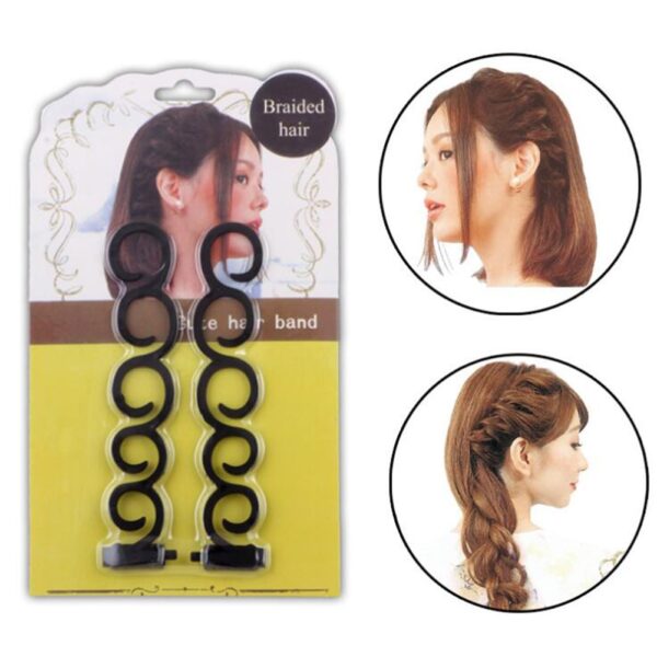 Women Fashion Flower Magic Hair Clip Bride Stylist Queue Twist Plait Hair Braid DIY Hairstyle Styling 1