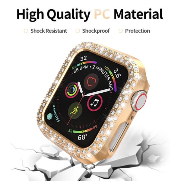 Women Ladies Case for Apple Watch SE Series 6 5 4 3 Cover PC Diamond Protector 1