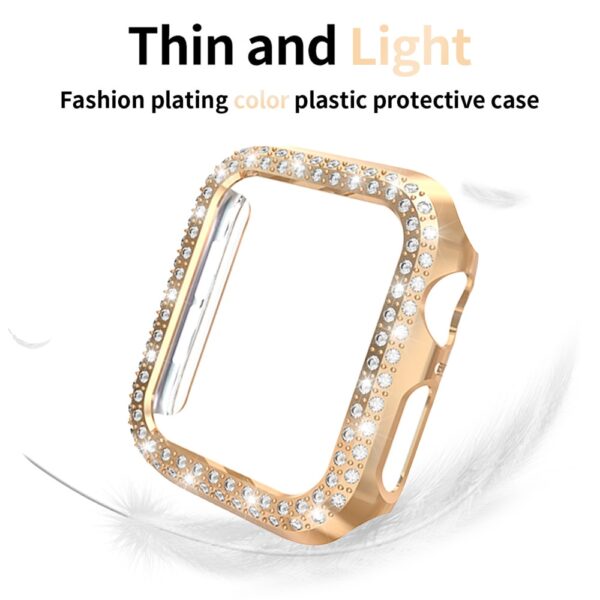Women Ladies Case for Apple Watch SE Series 6 5 4 3 Cover PC Diamond Protector 2