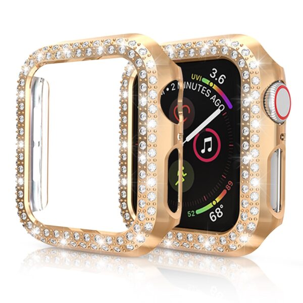 Women Ladies Case for Apple Watch SE Series 6 5 4 3 Cover PC Diamond Protector