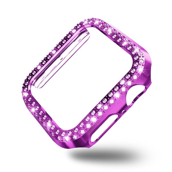 Women Ladies Case for Apple Watch SE Series 6 5 4 3 Cover PC Diamond Protector 7.jpg 640x640 7