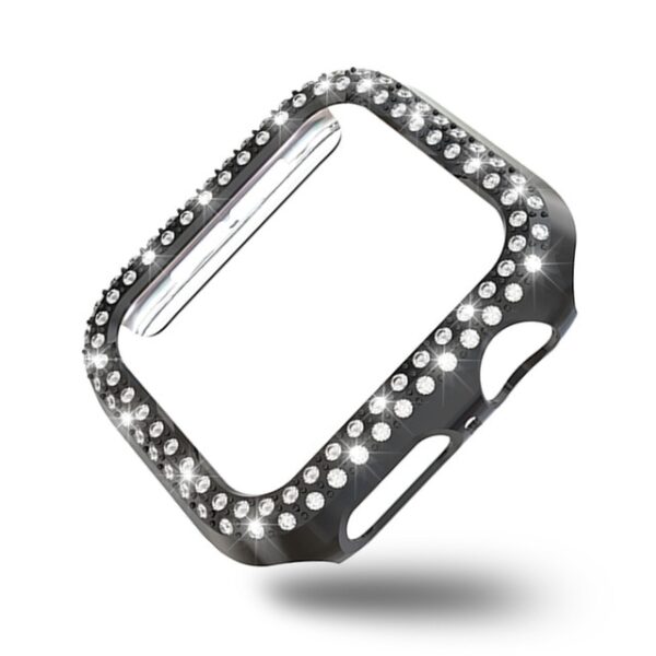 Women Ladies Case for Apple Watch SE Series 6 5 4 3 Cover PC Diamond