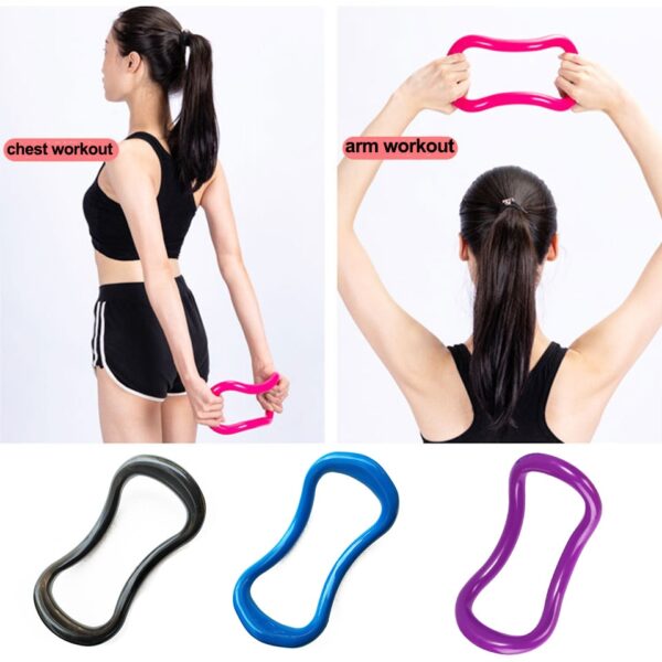 แหวนโยคะอุปกรณ์กีฬาสำหรับออกกำลังกายที่บ้าน ฟิตเนส Magic Ring สำหรับเพาะกาย Yoga Circle Pilates 3