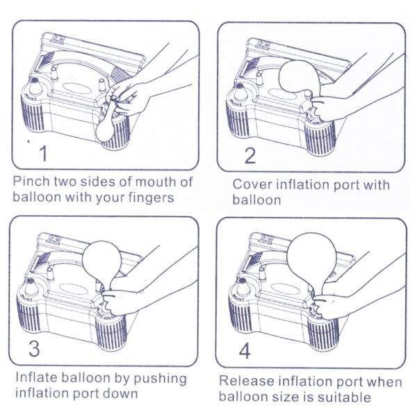 1PC دوشاخه ولتاژ بالا کمپرسور هوا بالون بادکنک بادکنک بادکنک دمنده هوا 5