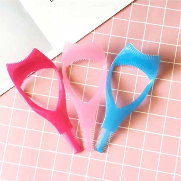 1pcs 3 Na 1 Shield Guide Guard Lash Curler Eyelash Curling Comb Makeup Tools Lashes Cosmetics 2