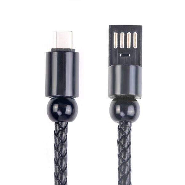 Bracciale da polso con cavo di sincronizzazione dati per caricabatterie USB 2021 per iPhone Android tipo C per Samsung 4