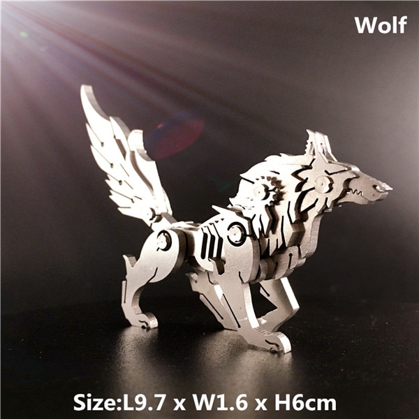 3D Metal Model Chinese Zodiac Dinosaurs western fire dragon DIY Assembly models Toys Collection Desktop For 11.jpg 640x640 11