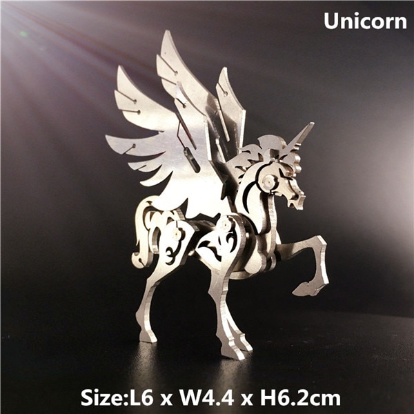 3D Metal Model Chinese Zodiac Dinosaurs western fire dragon DIY Assembly models Toys Collection Desktop For 14.jpg 640x640 14