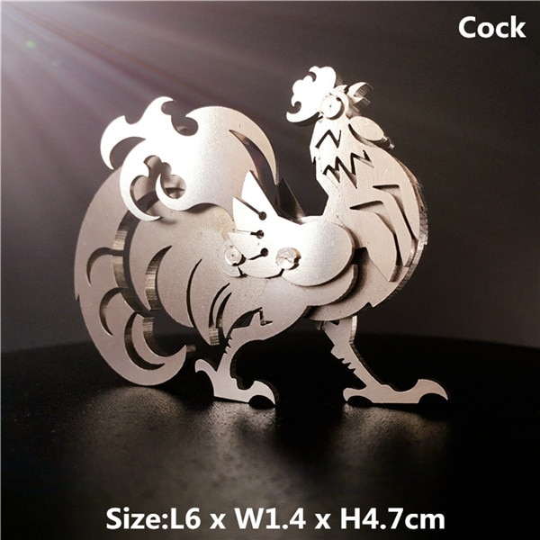 3D Metal Model Chinese Zodiac Dinosaurs western fire dragon DIY Assembly models Toys Collection Desktop For 15.jpg 640x640 15