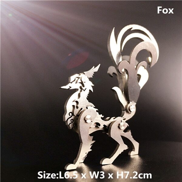 3D Metal Model Chinese Zodiac Dinosaurs western fire dragon DIY Assembly models Toys Collection Desktop For 4.jpg 640x640 4