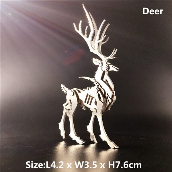 3D Metal Model Chinese Zodiac Dinosaurs western fire dragon DIY Assembly models Toys Collection Desktop For 6.jpg 640x640 6