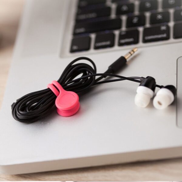 3Pcs Pack Earphone Cord Winder Cable Holder Organizer Clips Multi Function Durable Magnet Headphones Winder Cables 4