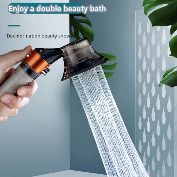 40 Handheld Shower Head Na May Mataas na Presyon na Naka-on ang Switch Filtration At Head Shower ng Bath ng Banyo