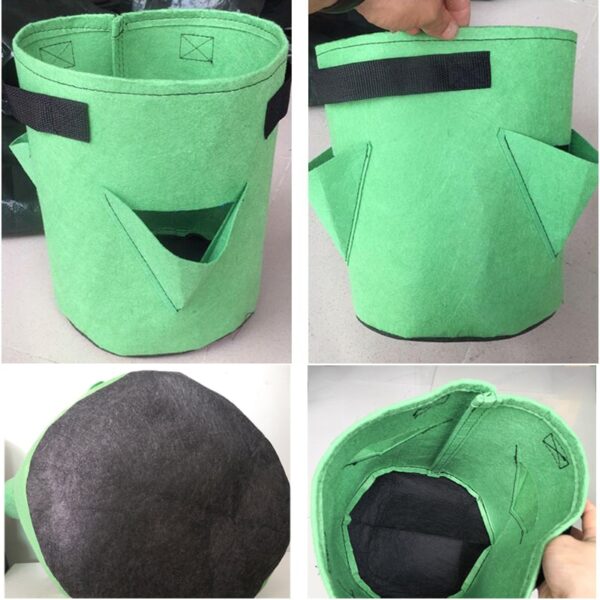 5 7 10 Gallon Vertical Planting Grow Bag For Strawberry Flower Herb Pots Garden Outdoor Grow 5