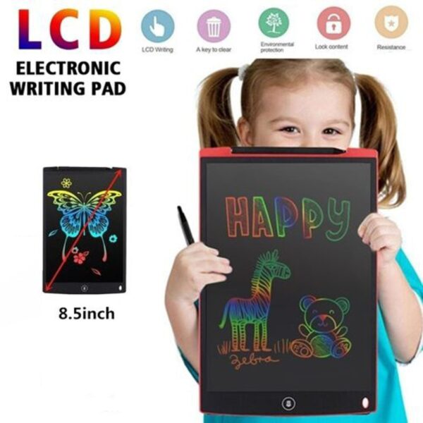 8 5 Inch Elektronik Papan Gambar Layar LCD Warna-warni Menulis Tablet Digital Grafis Menggambar Tablet Tulisan Tangan Pad