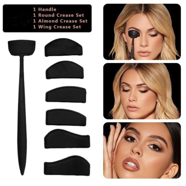 CMAADU Eyeshadow Stencil Crease Line Kit Lazy Eyeshadows Fixer Portable Stamp Seal Crease Cut Eyeshadow Moulds 2