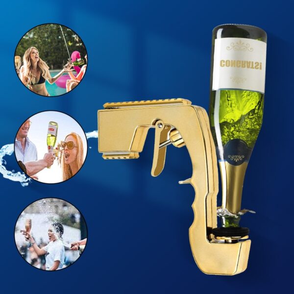 Champagne Wine Sprayer Squirt Gun Bottle Beer Vacuum Stopper Shoot Drinking Ejector Feeding Party Club Bar 2