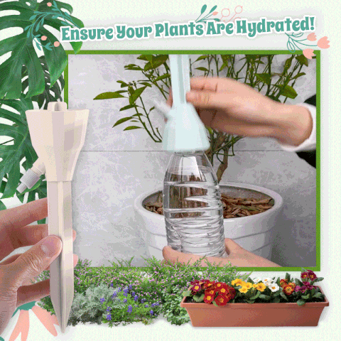 2019 Upgraded Plant Watering Spikes Self Watering Devices with Slow Release Control 15 Pack/Set Automatic Plant Waterer Self Irrigation Drip Devices for Potted Bottles for Plants Flower Vegetables 