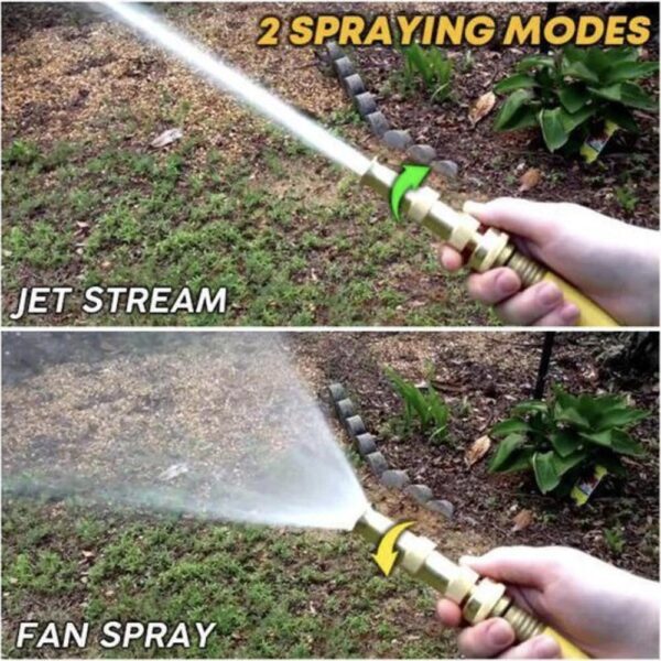 Garden Irrigation Spray Gun Adjustable Brass Sprinkler lawn Sprinkler System Gun Wash Car Garden Watering Hose 4