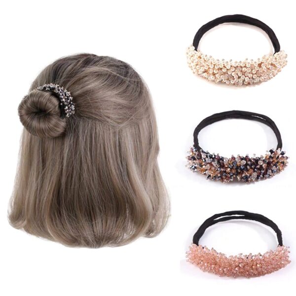 Hairpins Bridal Rhinestone Pearl Curler Styling Clear Crystal Ponytail Holder Bridesmaid Hairwear Hair Accessories Women