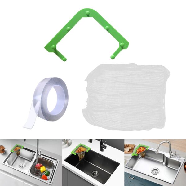 Kitchen Triangle Sink Filter Drainage Rack Strainer Leftovers Sink Mesh Fregadero Filtro Anti clogging Trash Drain