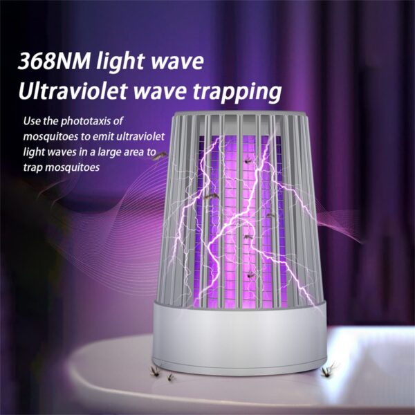 Mosquito Killer Usb Electric Mosquito Killer Lamp Photocatalysis Mute Home Led Bug Zapper Insect Trap Radiationless 4