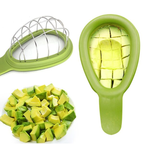 Multifunction Avocado Slicer Corer Shea Butter Avocado Cutter Plastic Separator Paste Vegetable Kitchen Knife Slicer Melon 1