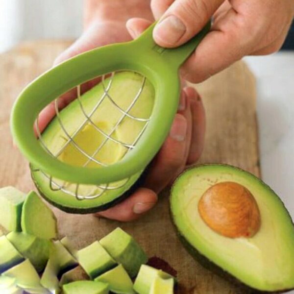 Multifunction Avocado Slicer Corer Shea Butter Avocado Cutter Plastic Separator Paste Vegetable Kitchen Knife Slicer Melon