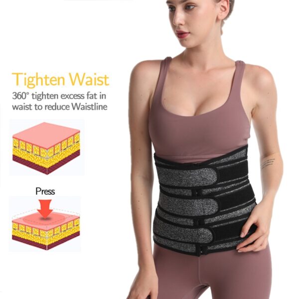 Neoprene Waist trainer body shaper plus size wasit trainer γυναικεία κοιλιά ελέγχου ιδρώτα ζώνη μέσης εκπαιδευτή 3