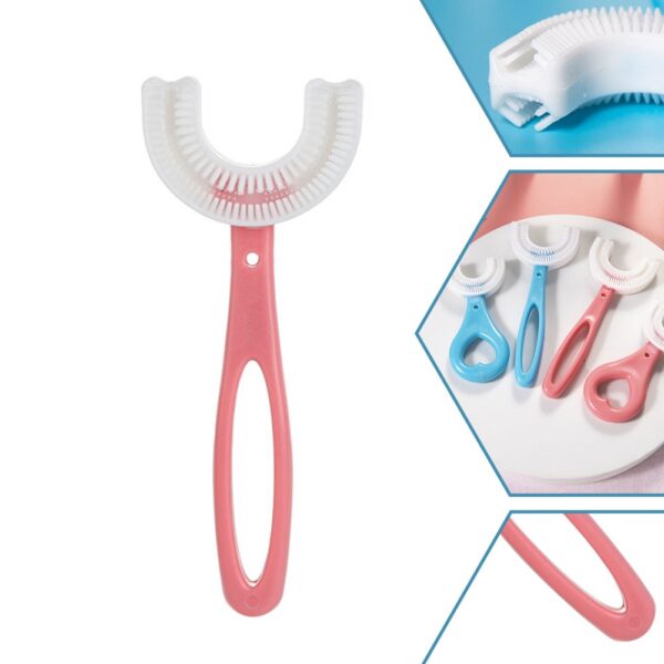 Brosse à dents en silicone pour enfants, brosse à dents en U pour nourrissons, nettoyage de la bouche, manuel, motif de dessin animé, 2021, main 2, nouvelle collection