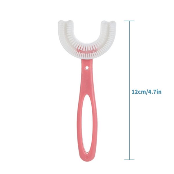 Brosse à dents en silicone pour enfants, brosse à dents en U pour nourrissons, nettoyage de la bouche, manuel, motif de dessin animé, 2021, main 3, nouvelle collection