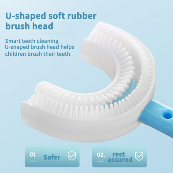 Nova dječja četkica za dojenčad U Silicijska četkica za zube Ručno čišćenje četkica za zube Crtani obrazac 2021 Ruka 5