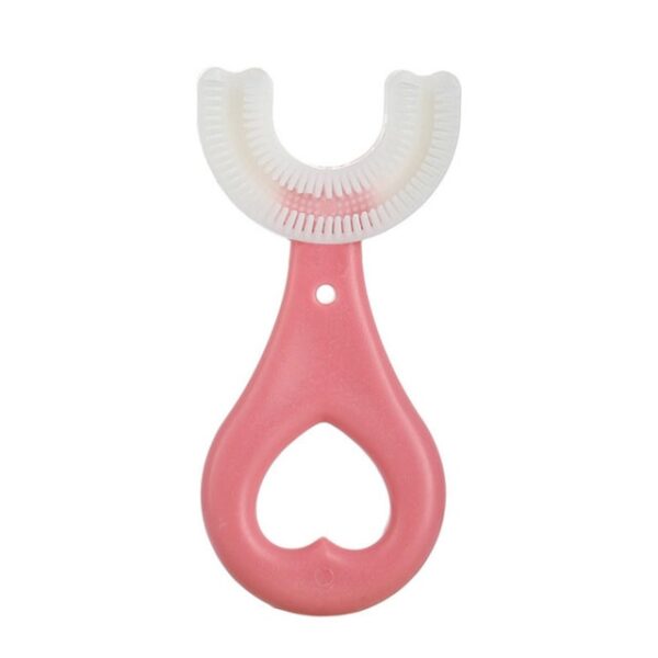 Brosse à dents en silicone pour enfants, brosse à dents en U pour nourrissons, nettoyage de la bouche, brosse à dents manuelle, motif de dessin animé, nouvelle collection 2021