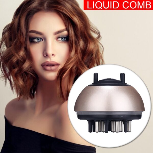 Portable Massager Liquid Hair Regrowth Comb Applicator Anti Off Regrowth Essential Oil Liquid Guiding Comb for 2
