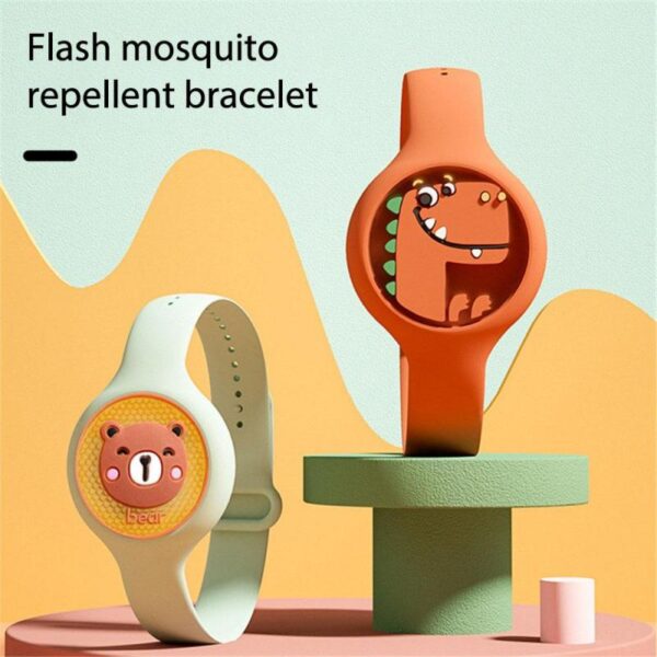 Silicone Mosquito Repellent Watch Children Cartoon Summer Insect Repellent Bracelet Lightweight Waterproof Wrist Band Bracelet 4