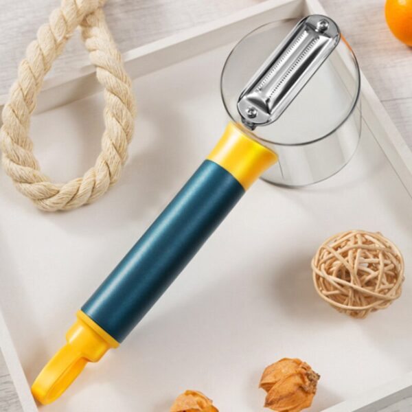 Stainless Steel Multi functional Storage Peeler With A Container For Potato Cucumber Carrot Fruit Vegetable Peeler 2